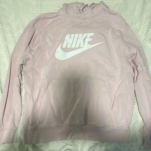 Pink Nike hoodie, Size large